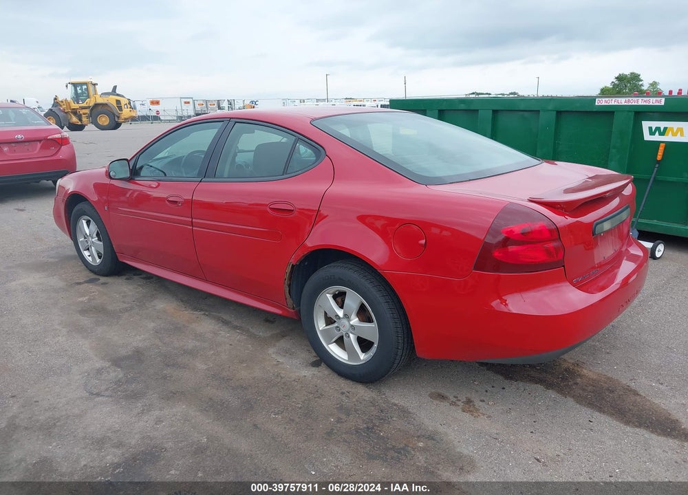 2008 PONTIAC GRAND PRIX VIN: 2G2WP552X81103671