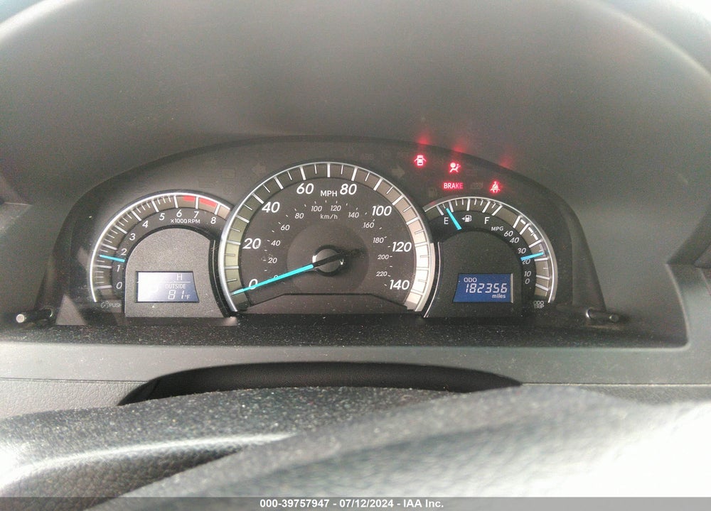 2012 TOYOTA CAMRY SE VIN: 4T1BF1FK6CU109013