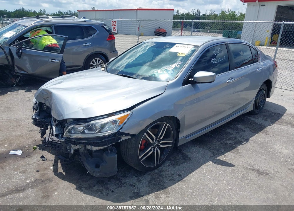 2017 HONDA ACCORD SPORT VIN: 1HGCR2F51HA278382