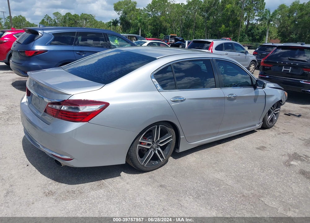 2017 HONDA ACCORD SPORT VIN: 1HGCR2F51HA278382