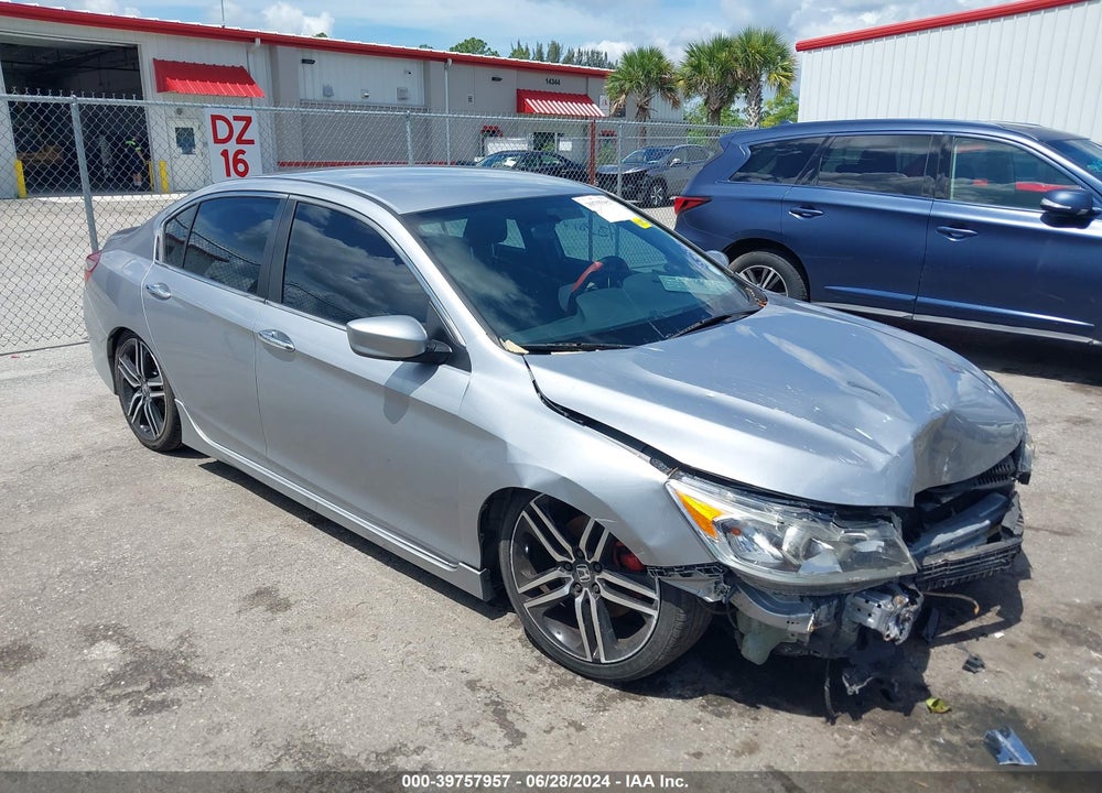 2017 HONDA ACCORD SPORT VIN: 1HGCR2F51HA278382