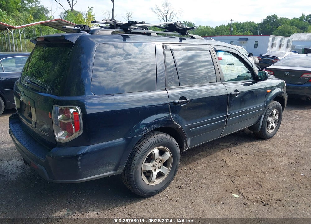 2006 HONDA PILOT EX-L VIN: 5FNYF18706B014497