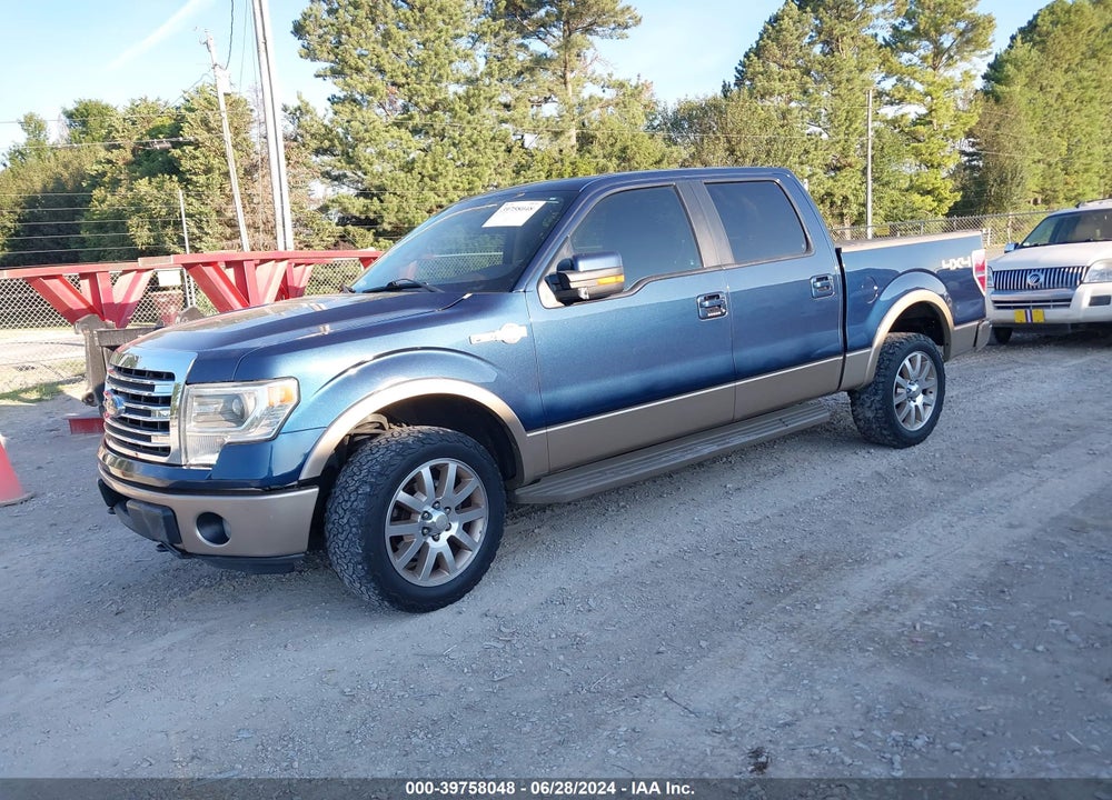 2013 FORD F-150 KING RANCH VIN: 1FTFW1ET6DKD15428