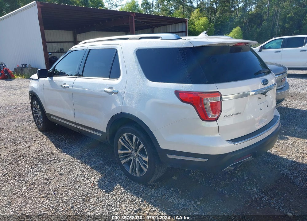 2018 FORD EXPLORER PLATINUM VIN: 1FM5K8HT3JGB26726