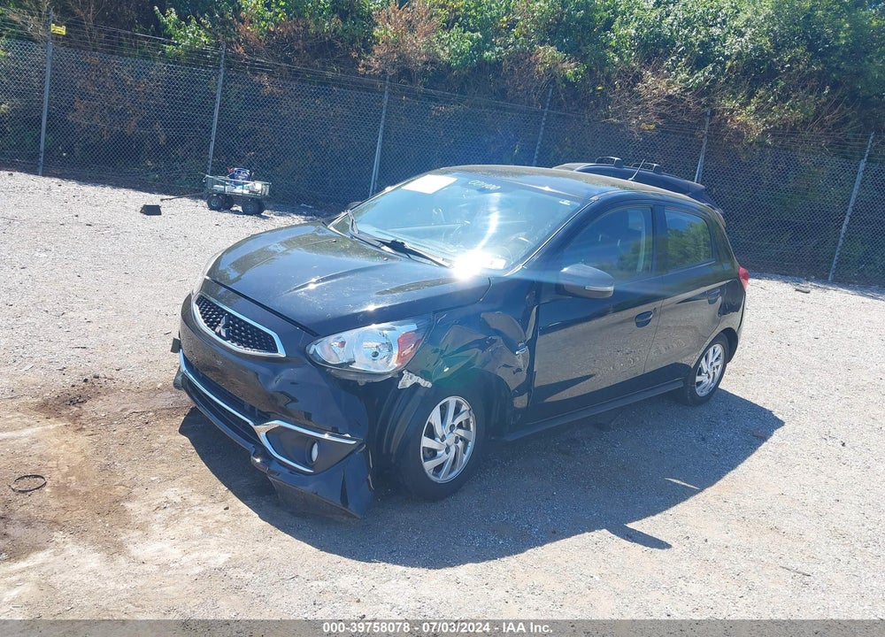 2018 MITSUBISHI MIRAGE SE VIN: ML32A4HJ8JH001400