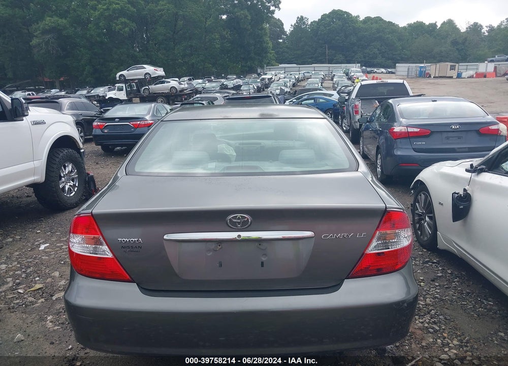 2004 TOYOTA CAMRY LE VIN: 4T1BE32K94U864744
