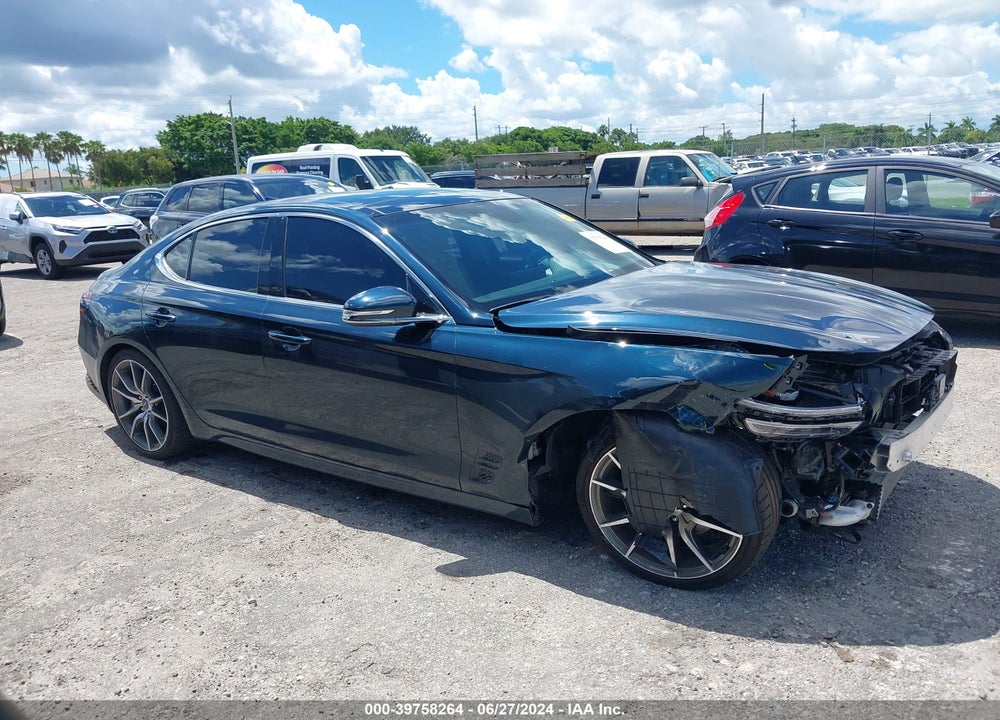 2022 GENESIS G70 2.0T RWD VIN: KMTG34TA6NU103149