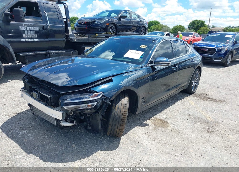 2022 GENESIS G70 2.0T RWD VIN: KMTG34TA6NU103149