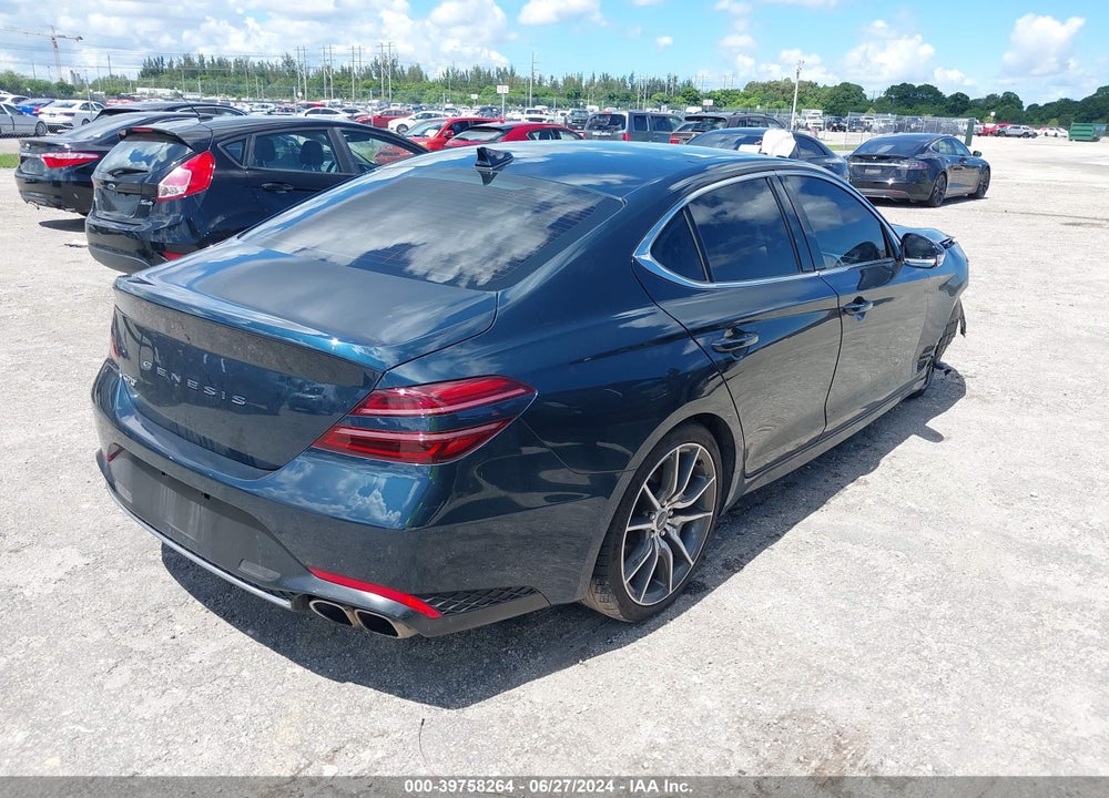 2022 GENESIS G70 2.0T RWD VIN: KMTG34TA6NU103149