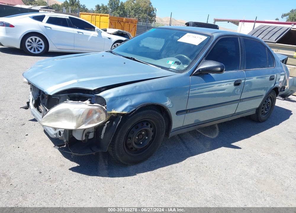 2000 HONDA CIVIC VIN: 1HGEJ6522YL052225