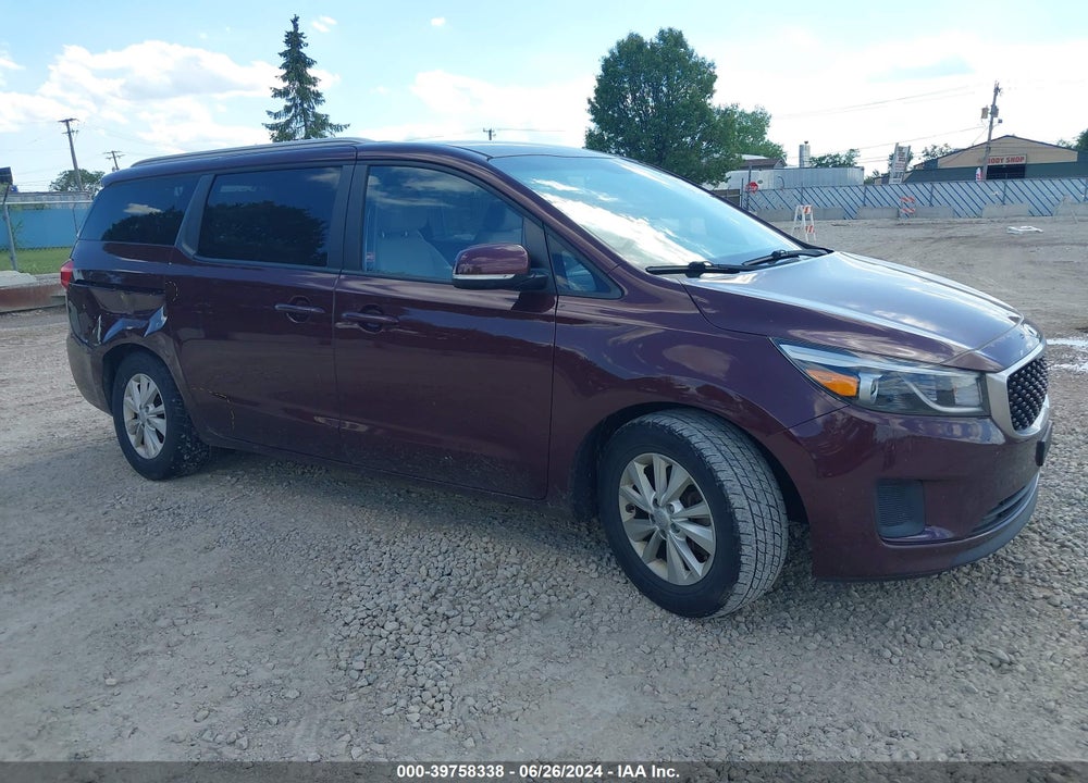2016 KIA SEDONA LX VIN: KNDMB5C16G6182274