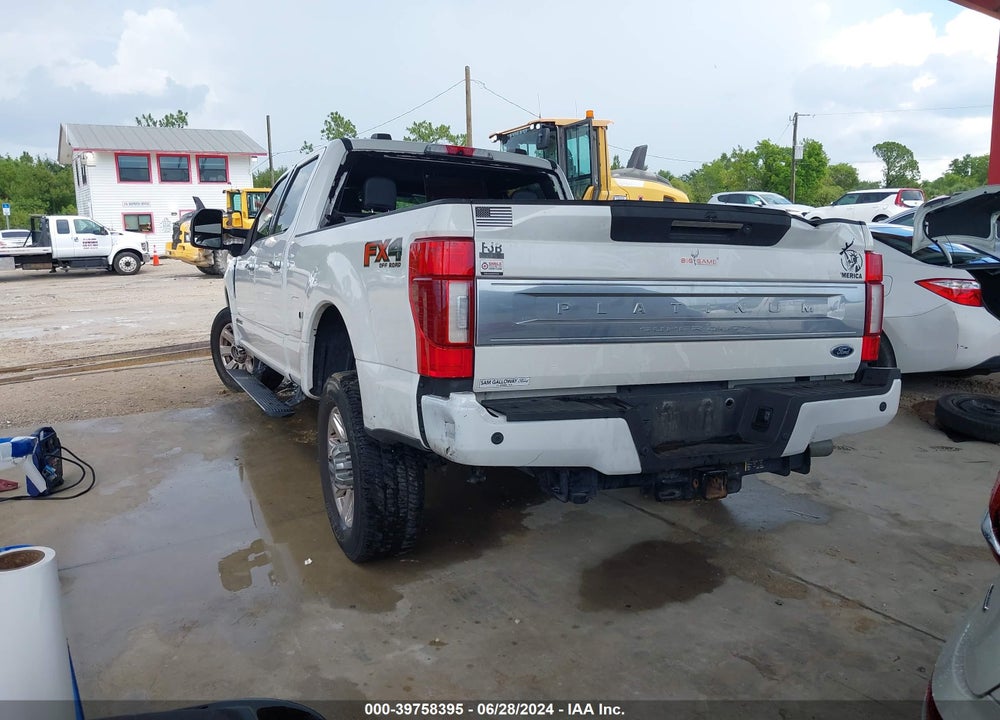 2020 FORD F-350 PLATINUM VIN: 1FT8W3BT7LEE03930