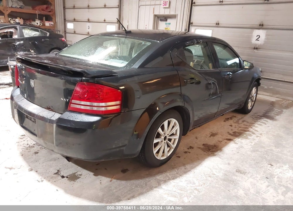 2008 DODGE AVENGER SXT VIN: 1B3LC56K78N289324