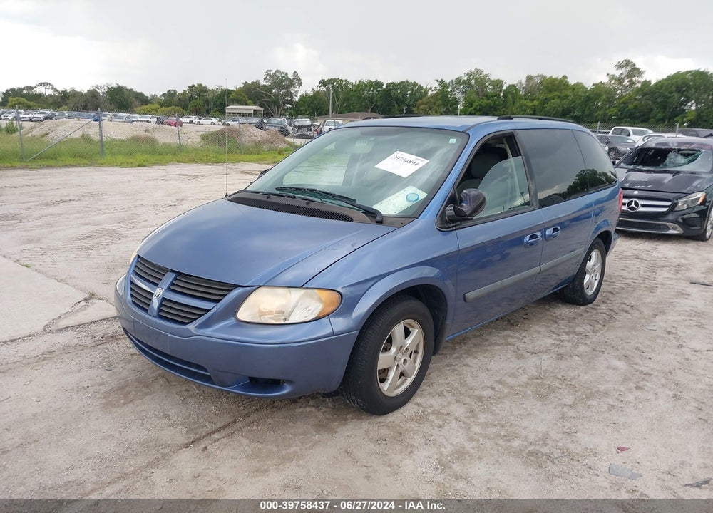 2007 DODGE CARAVAN SXT VIN: 1D4GP45R97B237712