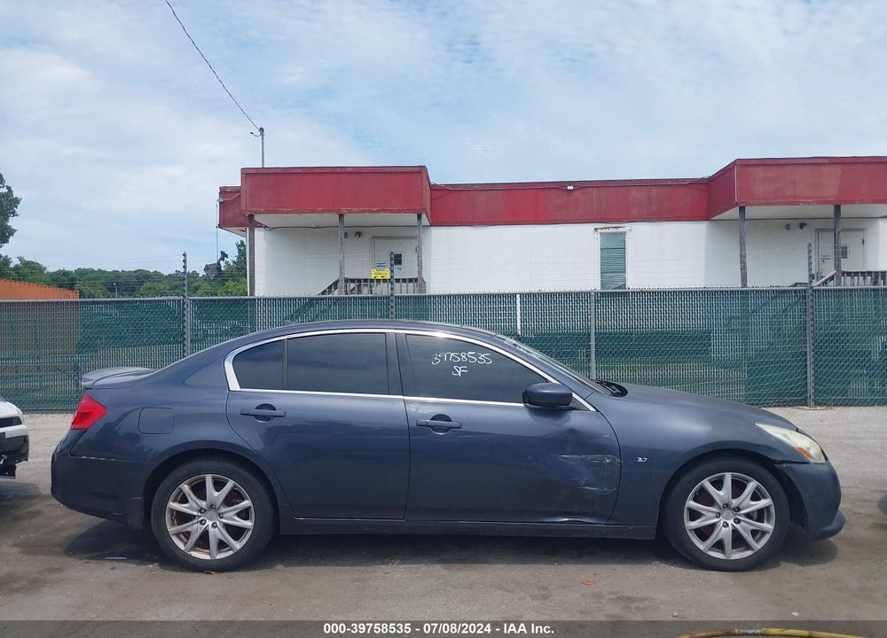 2010 INFINITI G37X VIN: JN1CV6AR8AM455416