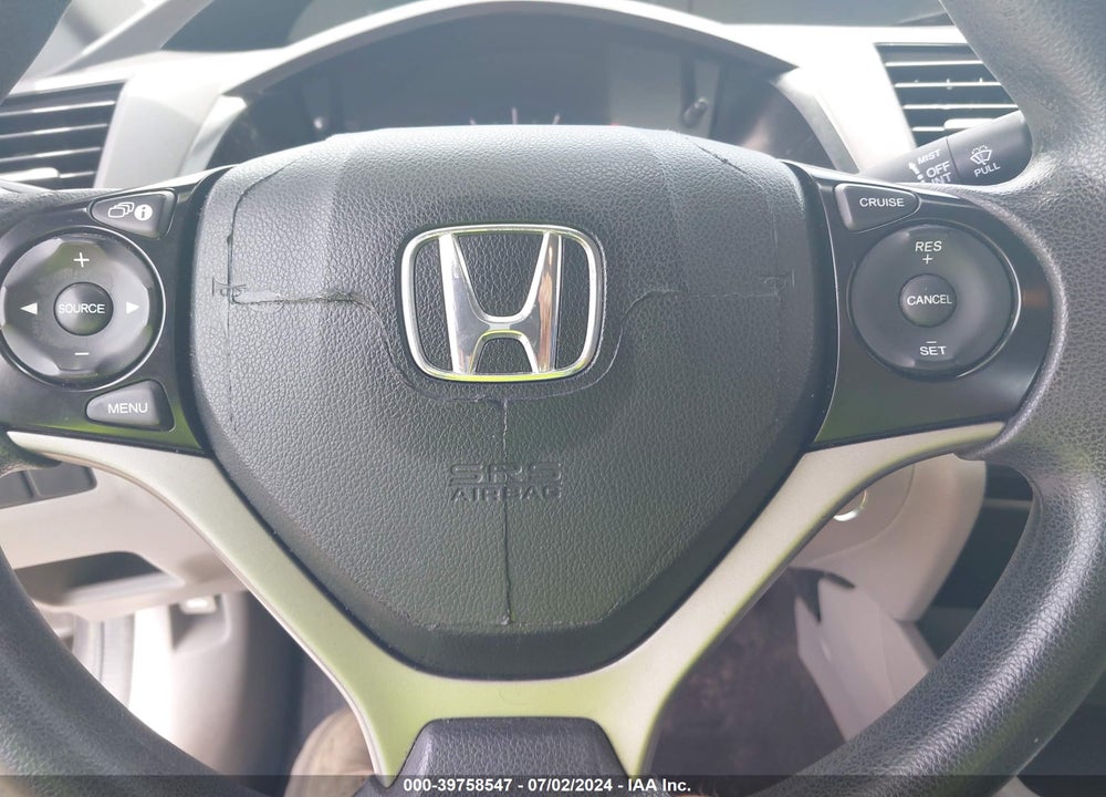 2012 HONDA CIVIC LX VIN: 2HGFB2F55CH584108