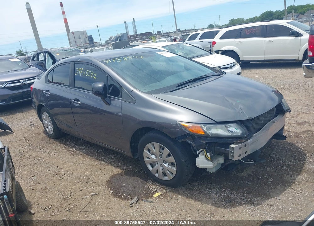 2012 HONDA CIVIC LX VIN: 2HGFB2F55CH584108