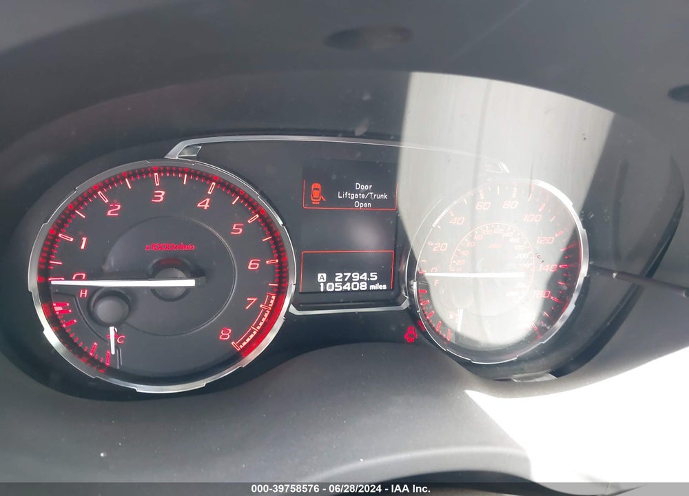 2017 SUBARU WRX LIMITED VIN: JF1VA1J61H9829040