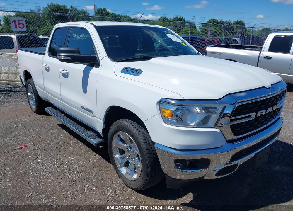 2022 RAM 1500 BIG HORN QUAD CAB 4X4 6'4 BOX VIN: 1C6RRFBG3NN116157