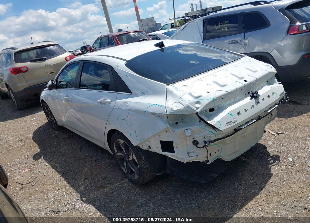 2022 HYUNDAI ELANTRA LIMITED VIN: 5NPLP4AG6NH055882