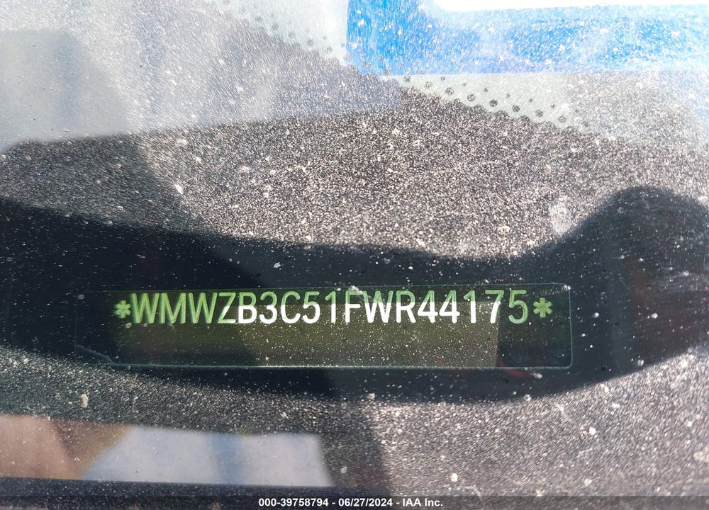 2015 MINI COUNTRYMAN VIN: WMWZB3C51FWR44175