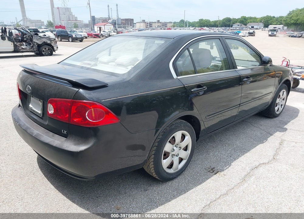 2008 KIA OPTIMA LX VIN: KNAGE123185274980