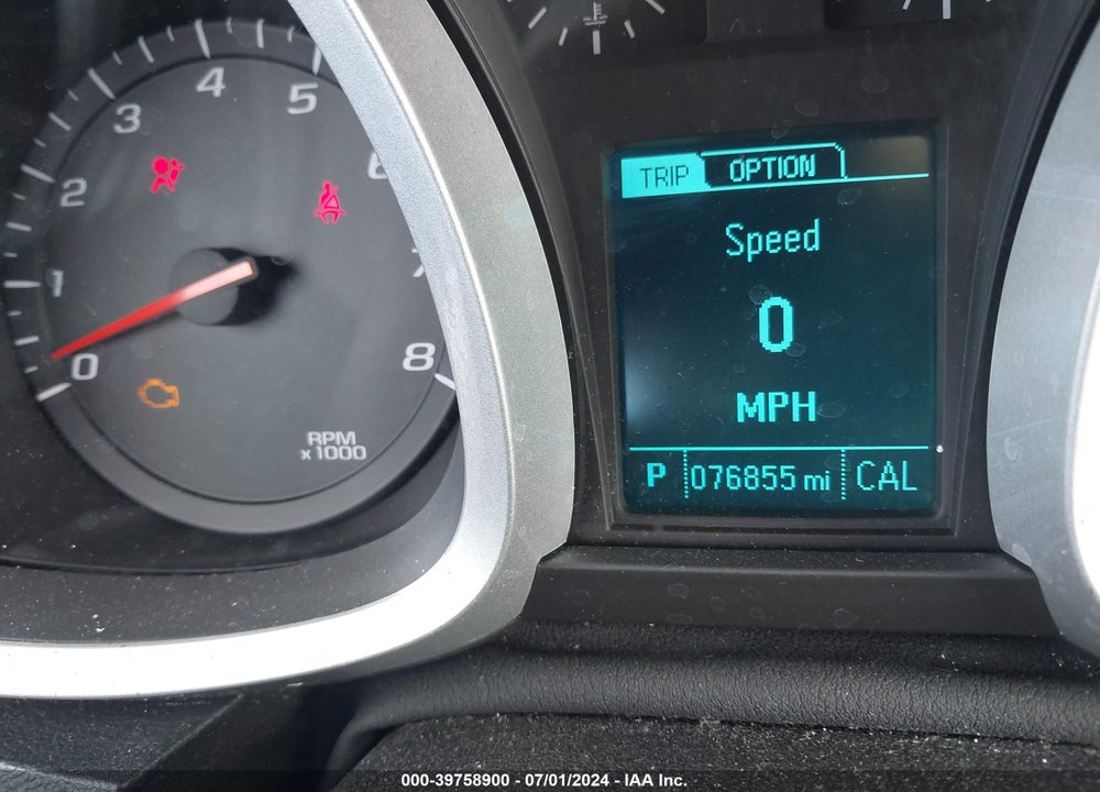 2013 CHEVROLET EQUINOX 1LT VIN: 2GNFLEEK9D6247174