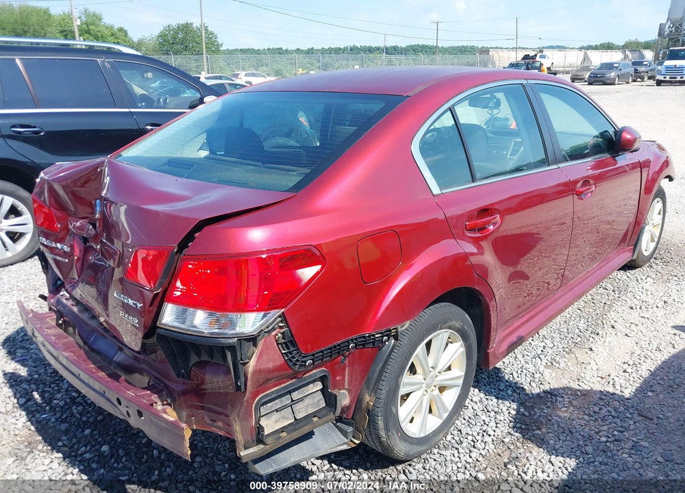 2011 SUBARU LEGACY 2.5I PREMIUM VIN: 4S3BMBB66B3227267