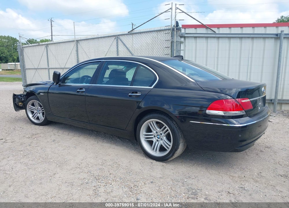 2007 BMW 750LI VIN: WBAHN83527DT68254