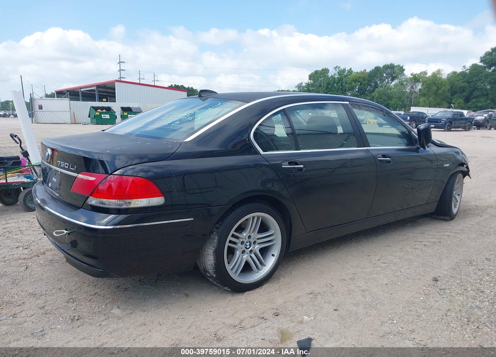 2007 BMW 750LI VIN: WBAHN83527DT68254