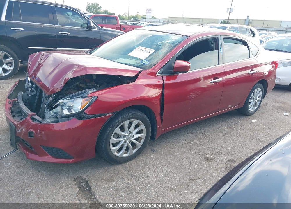 2019 NISSAN SENTRA SV VIN: 3N1AB7AP5KY297796