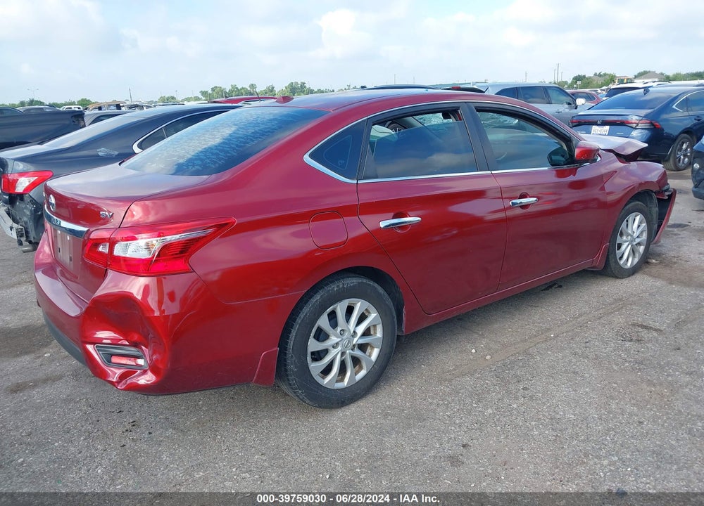 2019 NISSAN SENTRA SV VIN: 3N1AB7AP5KY297796