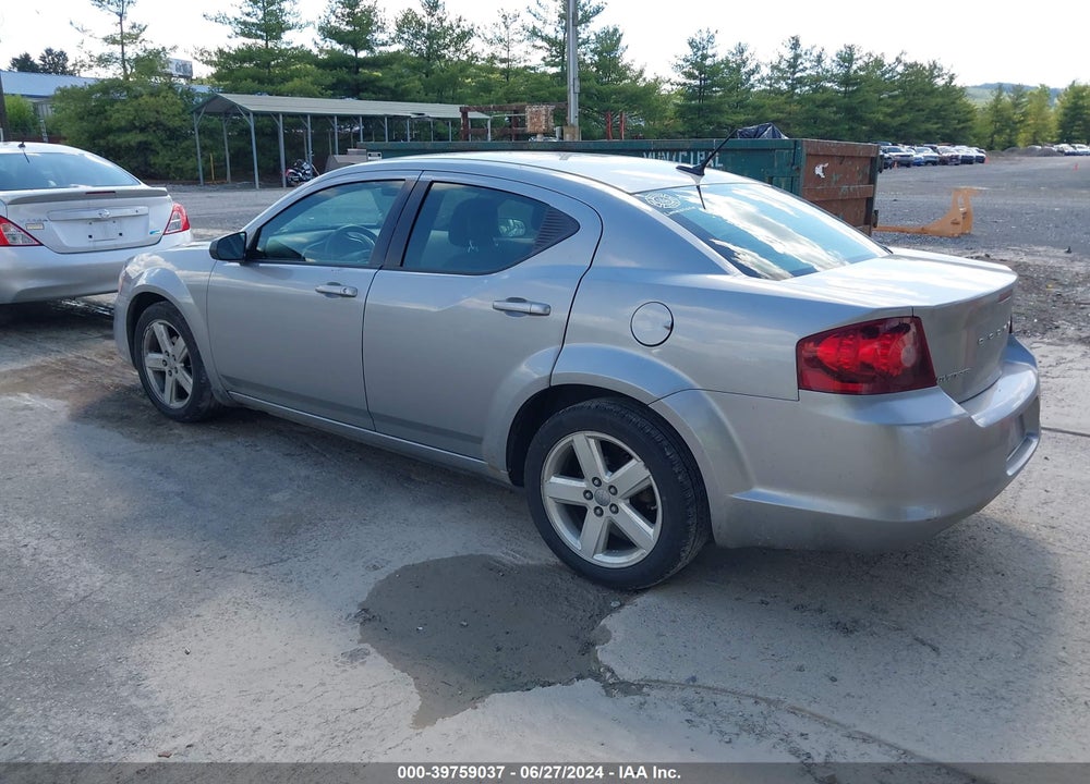 2013 DODGE AVENGER SE VIN: 1C3CDZAB8DN605256