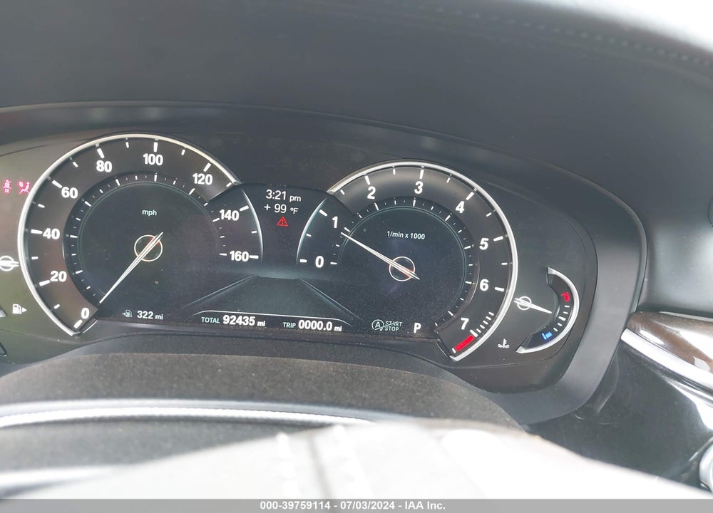 2018 BMW 540I XDRIVE VIN: WBAJE7C50JWC55025