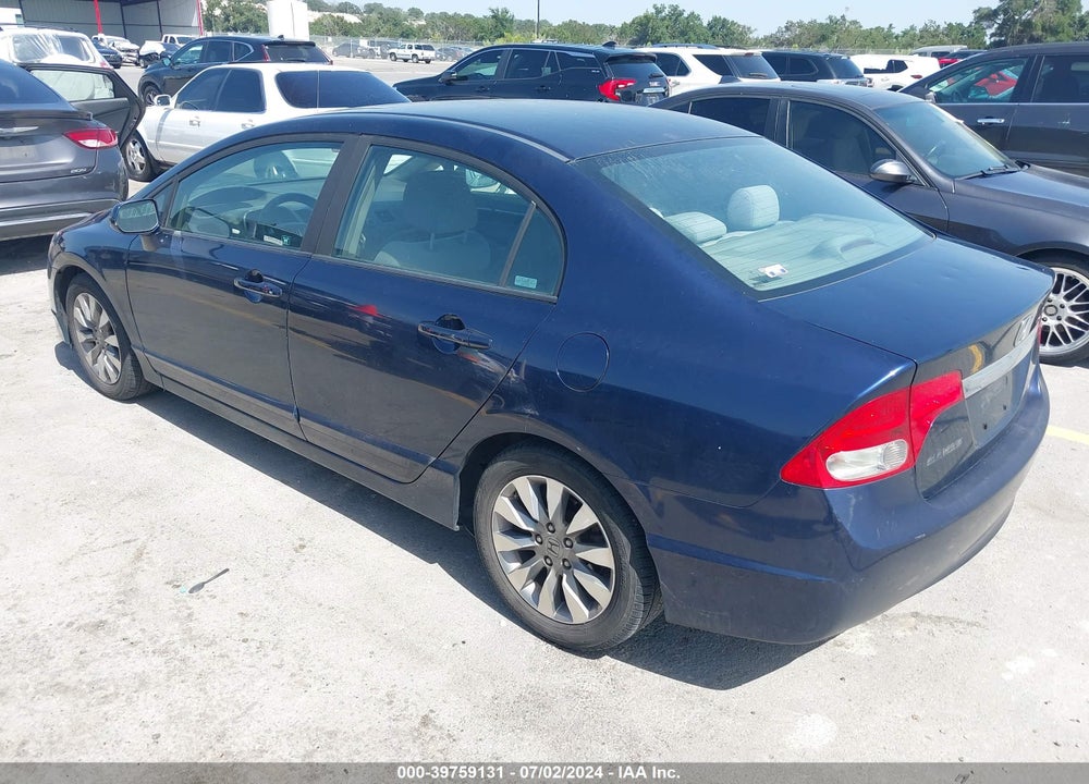 2009 HONDA CIVIC EX VIN: 1HGFA16849L008898