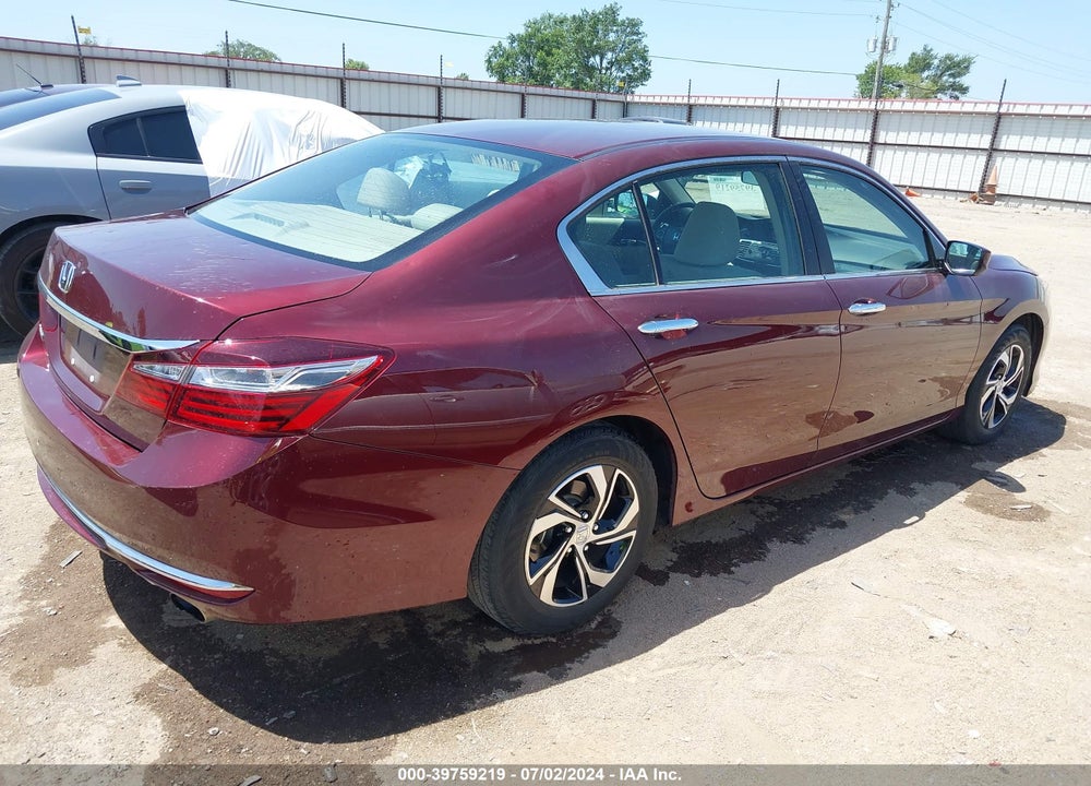 2016 HONDA ACCORD LX VIN: 1HGCR2F36GA243480
