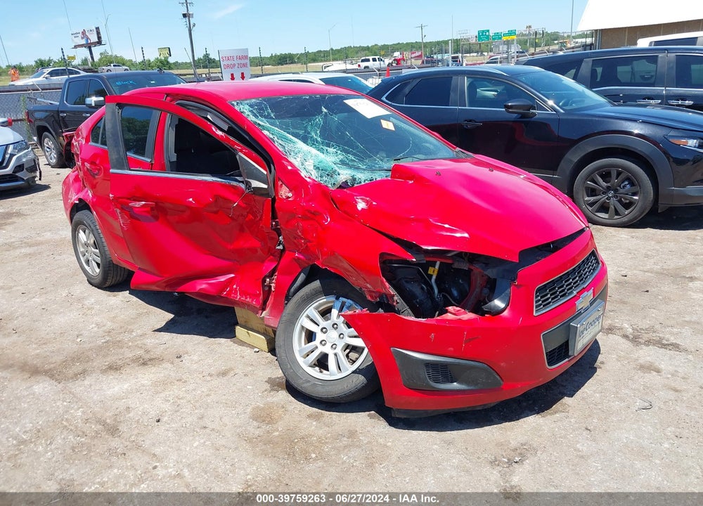2013 CHEVROLET SONIC LT AUTO VIN: 1G1JC5SH4D4160854