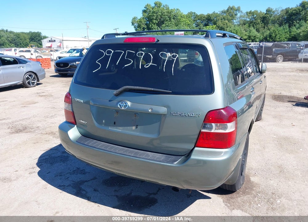 2006 TOYOTA HIGHLANDER VIN: JTEHD21A560045000