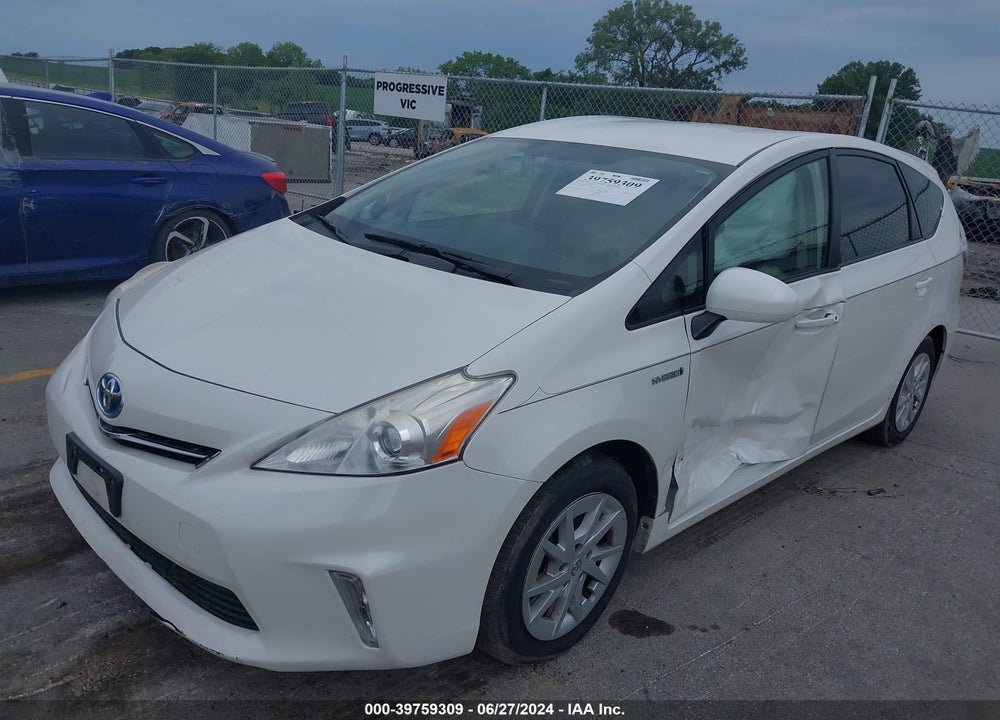 2012 TOYOTA PRIUS V TWO VIN: JTDZN3EU8C3087381