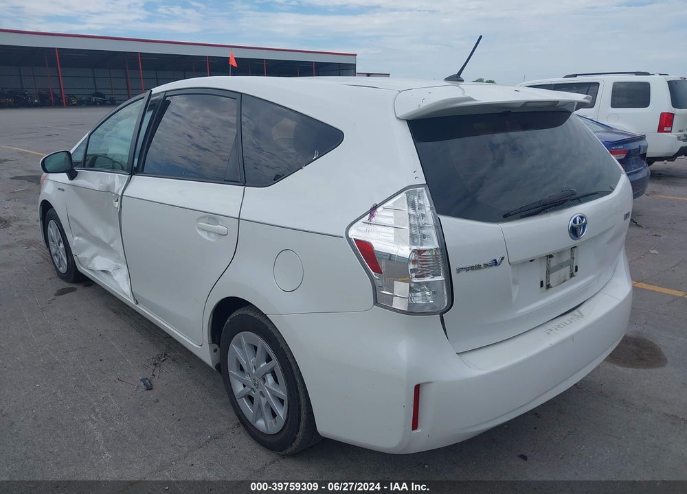 2012 TOYOTA PRIUS V TWO VIN: JTDZN3EU8C3087381