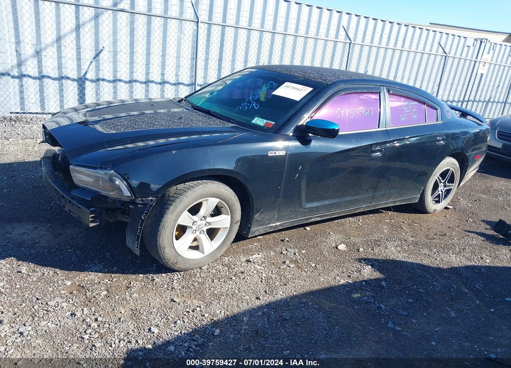 2013 DODGE CHARGER SE VIN: 2C3CDXBG4DH680284