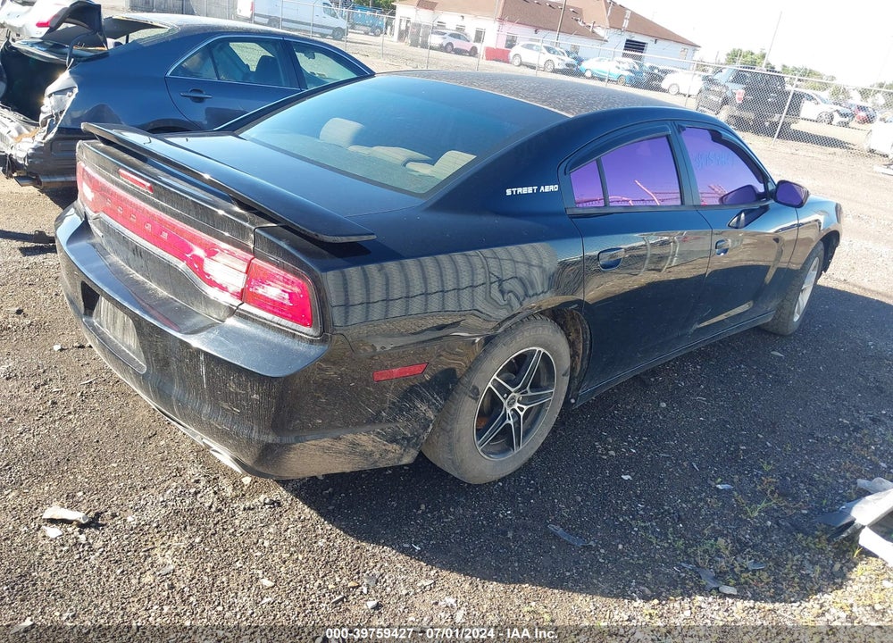 2013 DODGE CHARGER SE VIN: 2C3CDXBG4DH680284