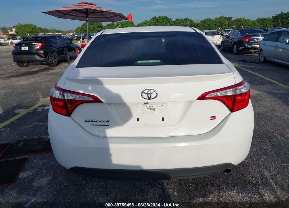 2016 TOYOTA COROLLA S W/SPECIAL EDITION PKG VIN: 2T1BURHE0GC551837