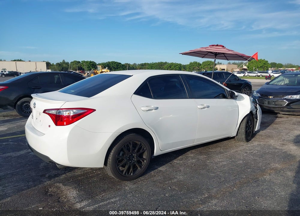 2016 TOYOTA COROLLA S W/SPECIAL EDITION PKG VIN: 2T1BURHE0GC551837