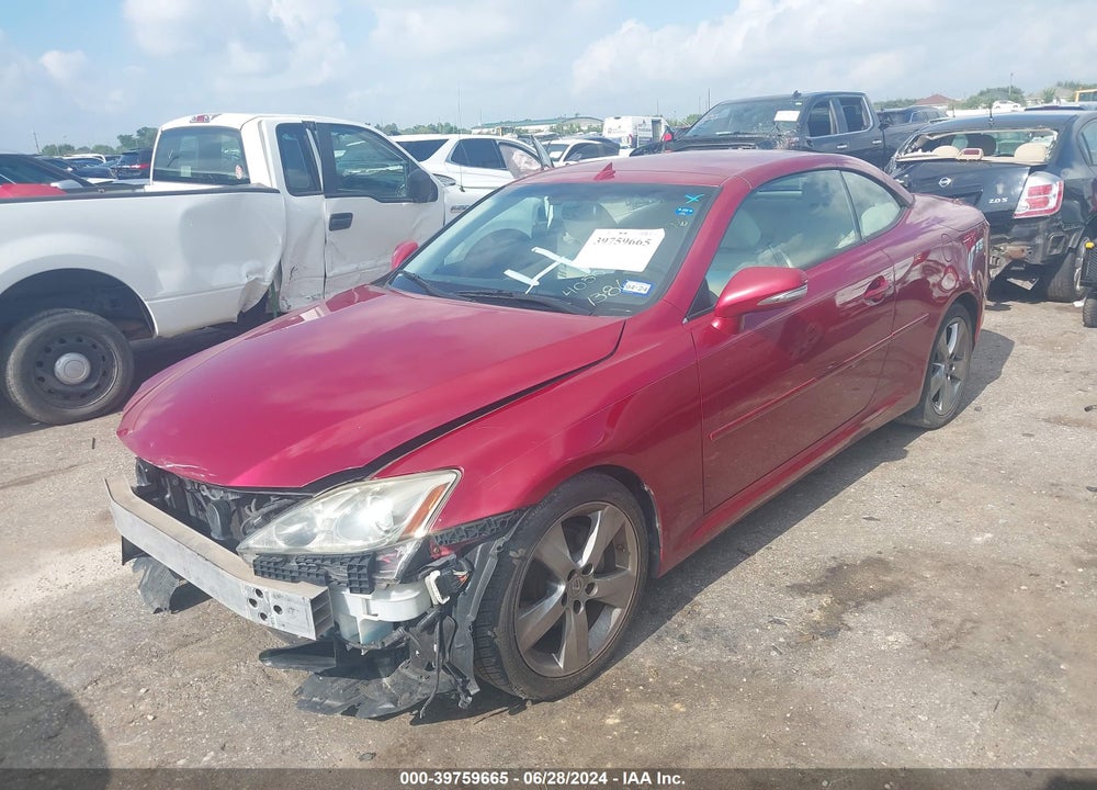 2010 LEXUS IS 250C VIN: JTHFF2C27A2511386