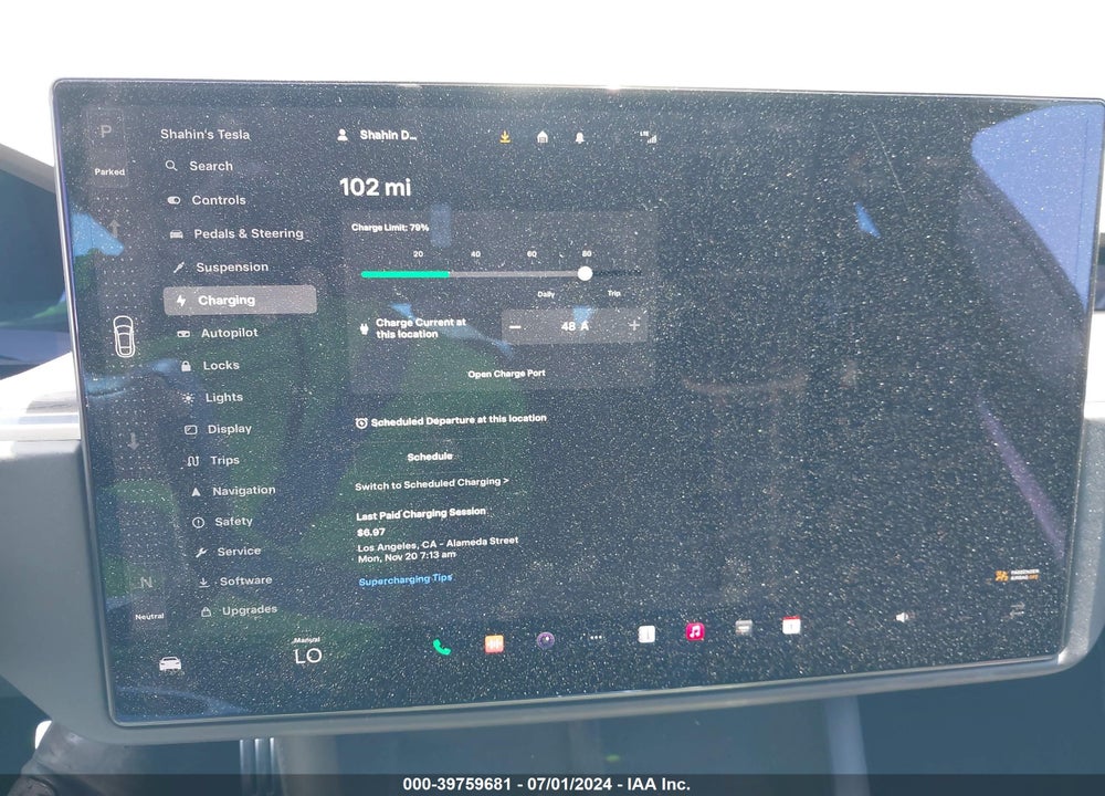 2021 TESLA MODEL S VIN: 5YJSA1E69MF433283