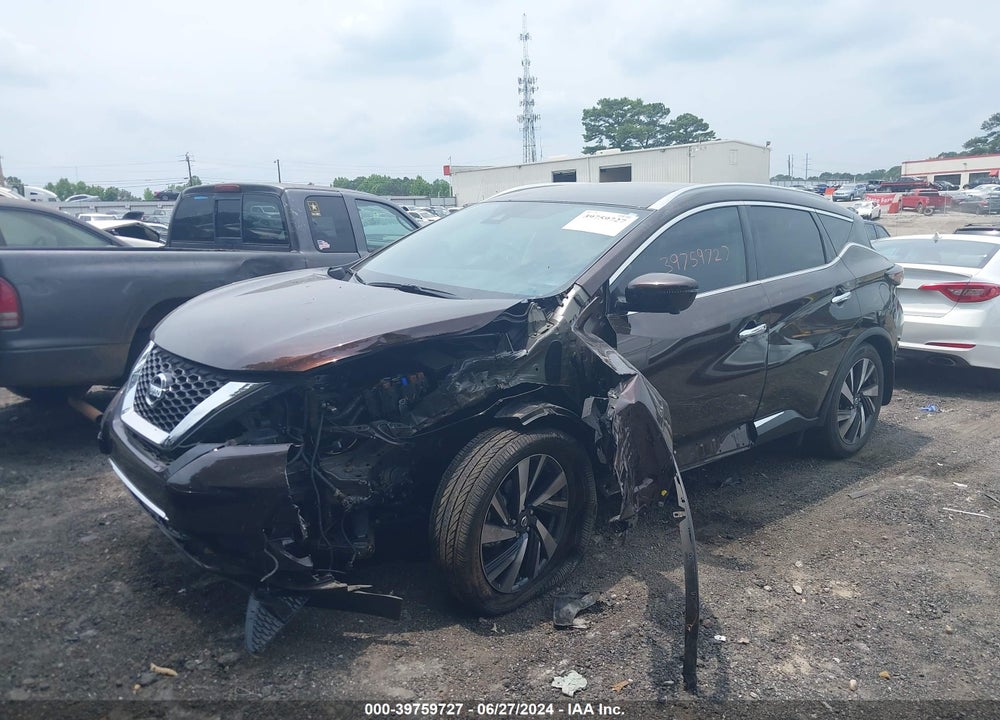 2022 NISSAN MURANO SL FWD VIN: 5N1AZ2CJ9NC109262