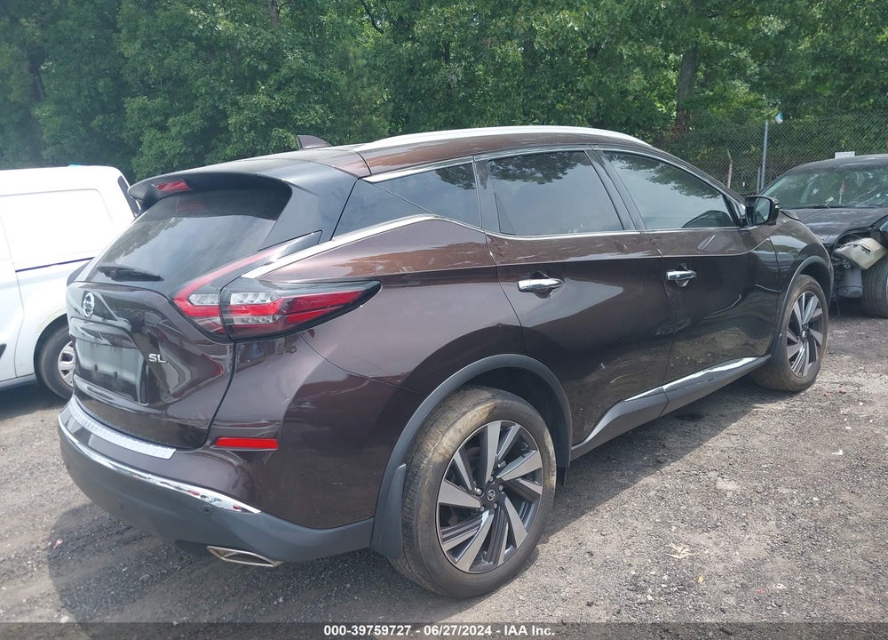 2022 NISSAN MURANO SL FWD VIN: 5N1AZ2CJ9NC109262