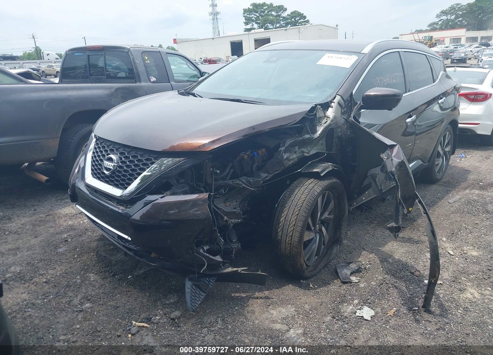 2022 NISSAN MURANO SL FWD VIN: 5N1AZ2CJ9NC109262