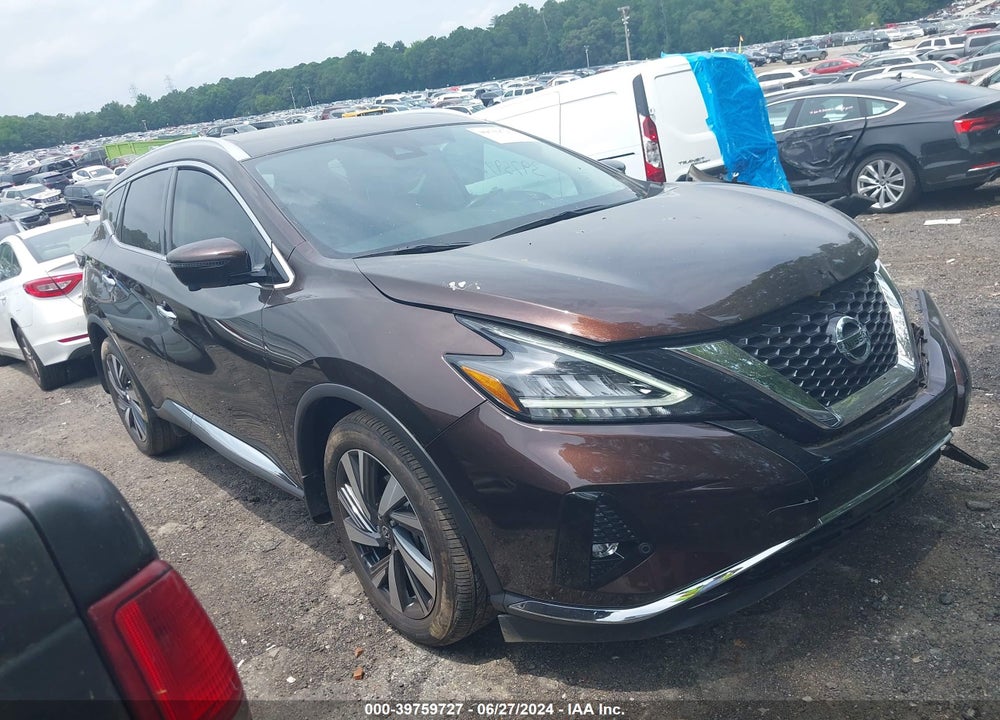 2022 NISSAN MURANO SL FWD VIN: 5N1AZ2CJ9NC109262